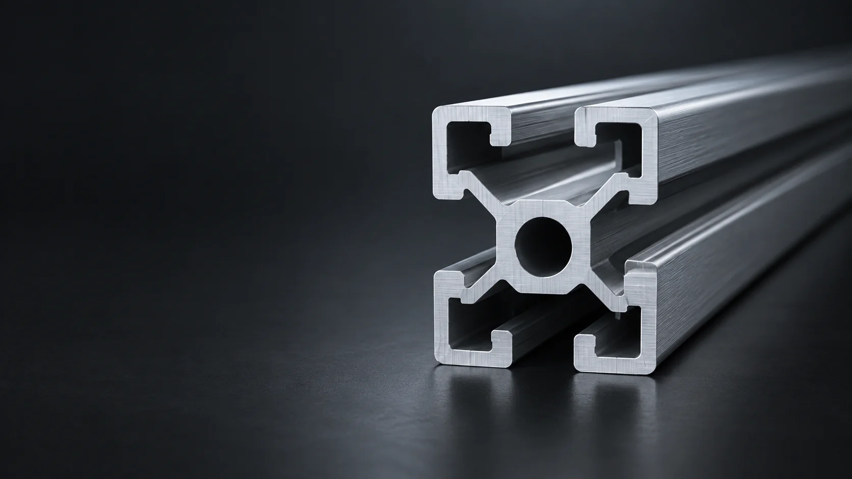 Custom and standard aluminum extrusion profile cross-sections